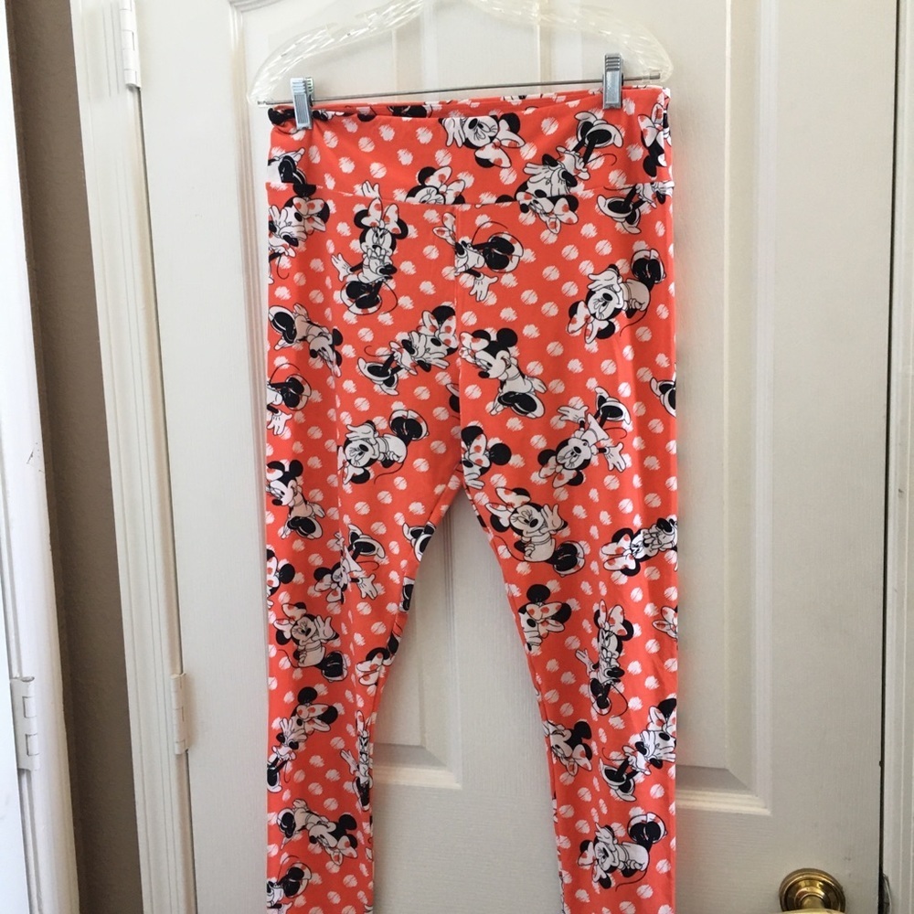 FINAL MARKDOWN Lularoe Minnie Mouse leggings tall and curvy